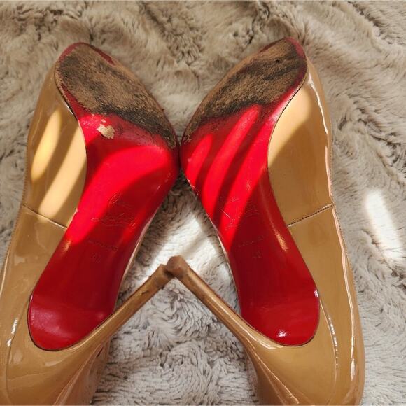 CHRISTIAN LOUBOUTIN TAUPE HEEL SIZE 40 (10US) - Picture 5 of 11